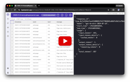 Hyperparam demo video